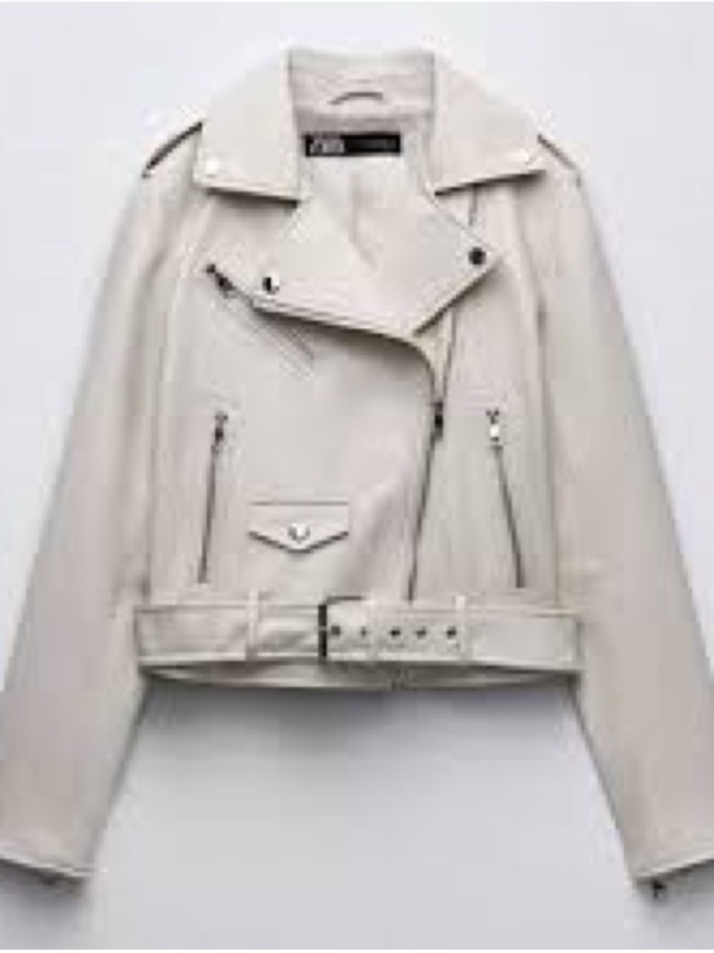 🌟 Zara Women's Light Beige Faux Leather🌟